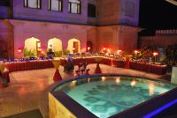 Hotel Castle Mandawa 36 Dinner Setup at Devi Sagar